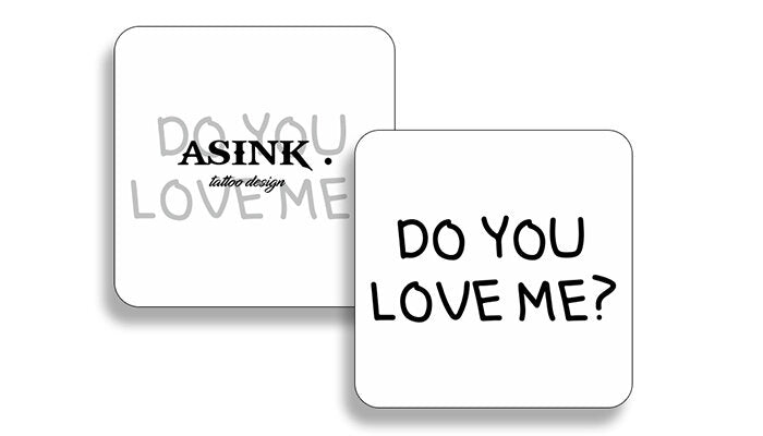 Надпис:Do you love me