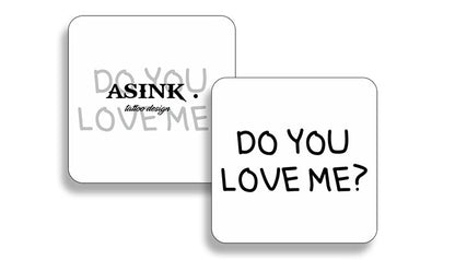 Надпис:Do you love me