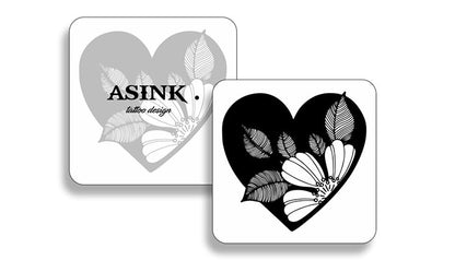 Heart with flower (red)