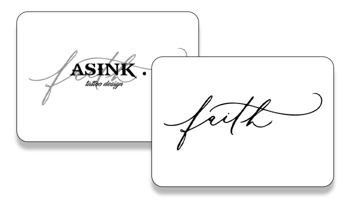 Ръкописен надпис-Faith