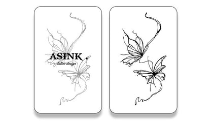 2 linear butterflies