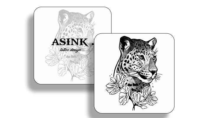 Leopard - flowers