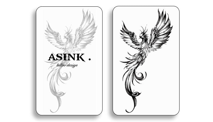 Phoenix with outstretched wings