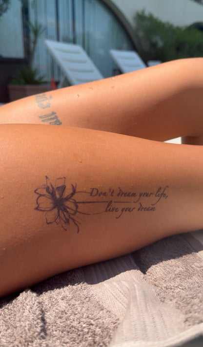 Transparent Flower - Inscription