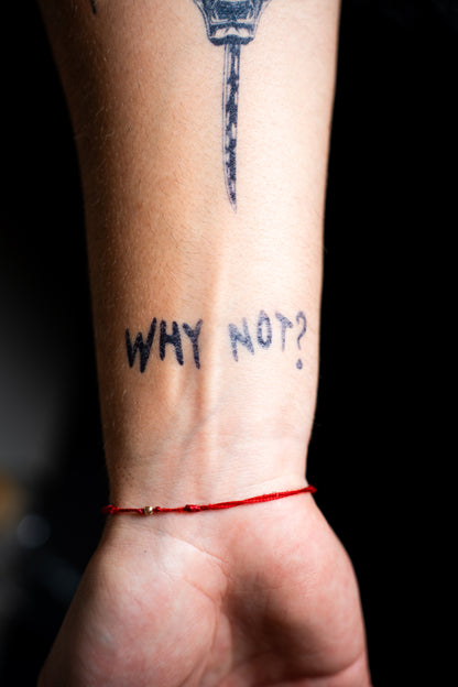 Schriftzug - Why Not?