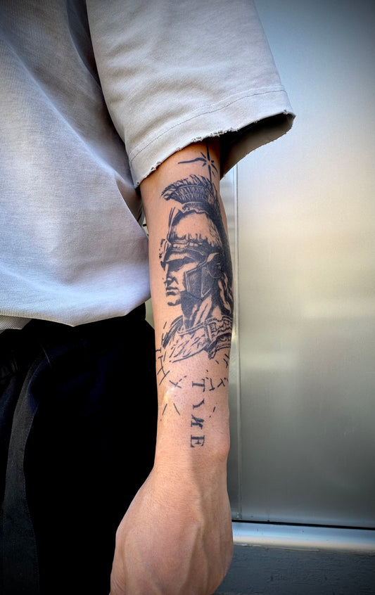 Roman graphic half-sleeve