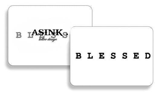 Blessed-print font