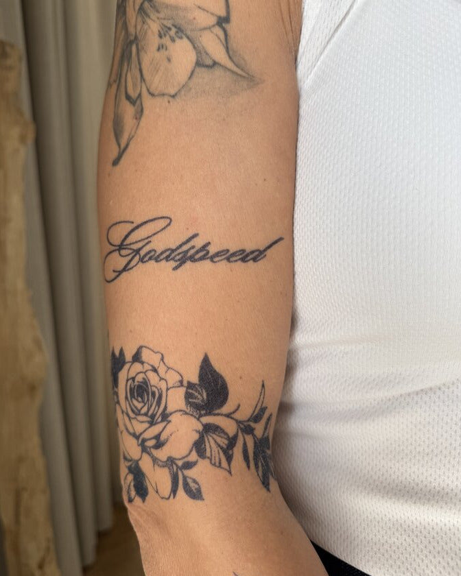 Kalligrafischer Schriftzug - Godspeed