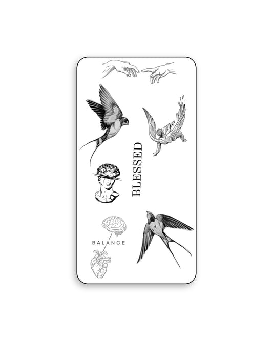 Flash sheet - χελιδόνια και BLESSED